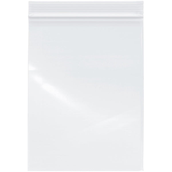 Plymor 2 Mil Zipper Reclosable Plastic Bags, 6" x 8" (Pack of 500)