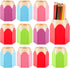 Henoyso 10 Pieces Pencil Shaped Cups for Classroom, Cute Pen Holders, Colorful Makeup Brush Container for Office
