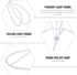 4-Pack 3.34X3.14X3.14In OSALADI Lampshade Frame Cone Shape Wire Lamp Cover with Ring Support for Diy Lamp Projects