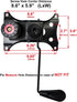 MySit Heavy Duty 300 LBs Office Chair Tilt Mechanism Replacement Parts, 5.9'' x 8.6" Mounting Holes