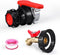 IBC Tote Valve, 2.95" Coarse Thread IBC Tote Adapter, DN50 Heavy Duty Drain Ball Valve Connector