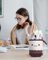 Sooez Kawaii Stand Up Pencil Case, Spacious Telescopic Pouch for School & Office Supplies - Brown Coffee