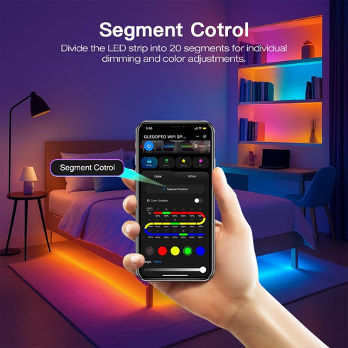 Setup WS2811 TM1814B TM1934A SK6812 WS2801 WS2805 UCS2904B GLEDOPTO WiFi Tuya SPI Digital Pixel LED Strip Controller