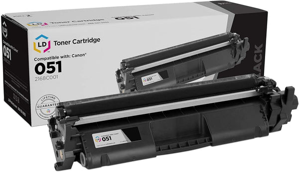 LD Products Compatible Toner Cartridge Replacement for Canon 051 2168C001 (Black, 1-Pack) for Canon Printers