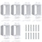 6PCS BE1-6 Electrical Outlet Box Extender, Single Gang with 12pcs Screws, Heavy Duty Plastic Unit Receptacle