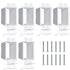 6PCS BE1-6 Electrical Outlet Box Extender, Single Gang with 12pcs Screws, Heavy Duty Plastic Unit Receptacle