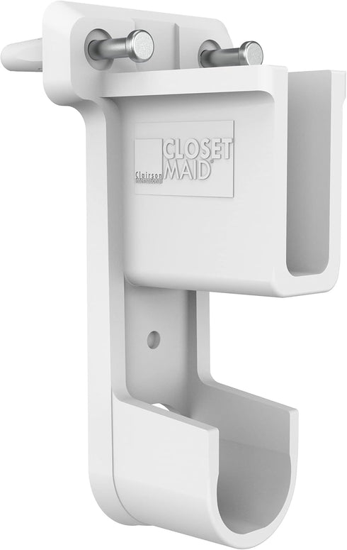 ClosetMaid 6609 SuperSlide Shelf and Hanging Bar Wall Bracket - White, Pack of 1