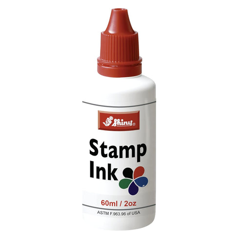 Shiny SHI-40604 Self-Inking Stamp Refill Ink, 2oz, Red Ink