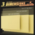 K KNODEL Large Desk Mat, Office Desk Pad, Computer & Laptop Mat, Desk Protector & Writing Pad (35.4"x17", Yellow)