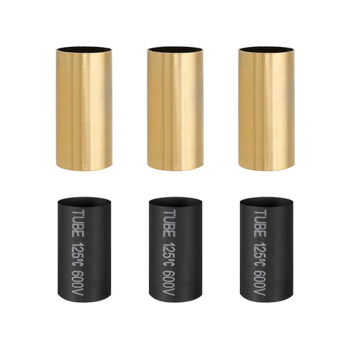 PATIKIL 3 Pcs 1.75" Tall Candle Covers Sleeves, 3 Pcs Metal E12