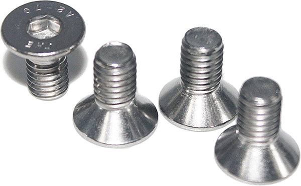 Fullerkreg 18-8 Stainless Steel Hex Drive Flat Head Screw M6 x 1 mm Thread, 25 mm Long, Packs of 25