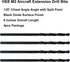 MAXTOOL 5/32"x6" 4pcs Identical HSS M2 Extra Long Aircraft Extension Drills, Deep Twist Drill Bits, Straight Shank