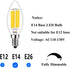 E14 LED Bulb Dimmable 60W Equivalent 2700K Warm White, E14 Light Bulbs European Base 6W 600Lumens AC120V, E14 Edison Bulb for Turkish Lamp Light Bulb Replacement, 4 Pack by Beonllay