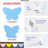 (2 DASITON White Butterfly Night Light Plug Into Wall, Auto Dusk to Dawn Smart Sensor Night Light, Suitable for Living
