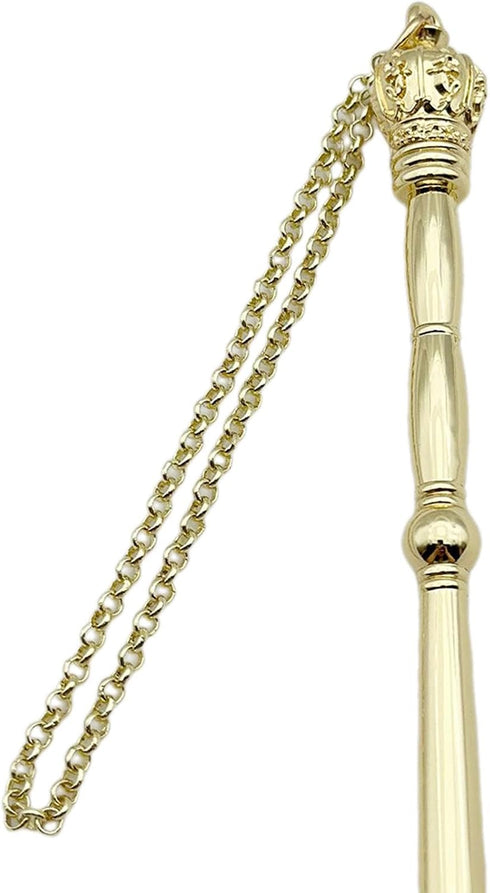 IEUDNS Bible Pointer Hand Pointer, Works of Art, Connected Chain Decorated,Bible Reading Tool,Torah Pointer, Gold Crown
