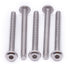 M4-0.7 x 50mm Hex Socket Head Cap Screws - 304 Stainless Steel Flat Countersunk Machine Screws, 50 PCS