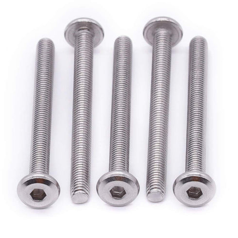 M6-1.0 x 65mm Hex Socket Head Cap Screws, 304 Stainless Steel 18-8, Flat Countersunk Machine Screws for Furniture,
