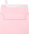 LUXPaper A4 Invitation Envelopes, Peel & Press, 4 1/4" x 6 1/4", Candy Pink, 80lb. Text, 50 Qty