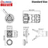 CNLINKO YM-20 5 PIN Waterproof Connector, IP68 Circular Quick Plugging Aviation Connector, PBT Plastic Shell