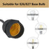 E26 Commercial (45cm Base Hanging Sockets,TWDRTDD Dropped Black Rubber Weatherproof Cord Light Sockets