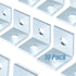 2 Hole L Shaped 90 Degree Angle Connector Bracket, 10 Pack for 1/2" Bolt in 1-5/8" Strut Channel