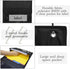 ZKOO Fabric Office Supplies Storage Organizer - Wall Mount/Over The Door Hanging File Folder with 6 Pockets & 2 Hangers