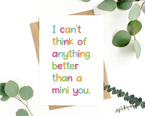 PUGAILA Funny Baby Shower Card for New Parents, Cute Welcome Baby Card Gift, First Baby Arrive Expecting Gifts for New