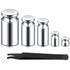 TOODOO Gram Set for Digital Scale Balance, 1g 2g 5g 10g 20g and 1 Piece Calibration Weight Tweezer