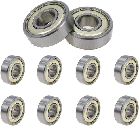 6000Z Double Shielded Ball Bearings – Small Bearings 26mm x 10mm x 8mm, 10pcs