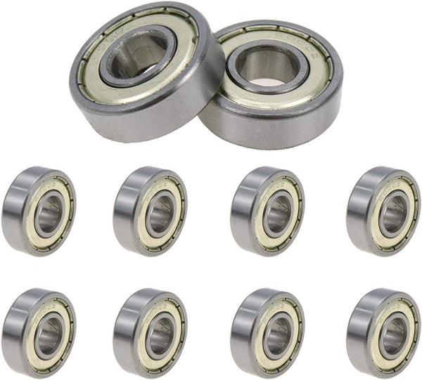 6000Z Double Shielded Ball Bearings – Small Bearings 26mm x 10mm x 8mm, 10pcs