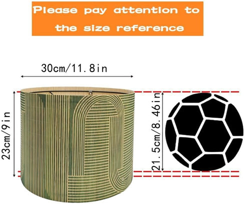 Generic 11.8 9Inch Rustic Bamboo lampshade, Decorative Unique Geometric Green Figure, ideal for floor and table lamps