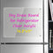 Magnetic Dry Erase Board for Refrigerator, Clear Acrylic Note Board, 14.2"x11" for Home and Office Use