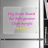 Magnetic Dry Erase Board for Refrigerator, Clear Acrylic Note Board, 14.2"x11" for Home and Office Use