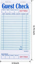 Batrical 300 (6 3.5" 6.75" Guest Checks Server Note Pads Sheets Waitress Notepad for Restaurants Books) x Per Ticket