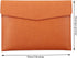 Enyuwlcm PU Leather A4 File Folder, Document Holder, Waterproof Portfolio Envelope Case with Snap Closure