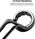 Capri Tools 21 x 23 mm 75-Degree Deep Offset Double Box End Wrench, CP11950-2123