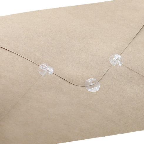 Ultra Clear Retail Wafer Seals for Mailing Packaging, 0.5 Inch Round Circle Dots, 1,000 Adhesive Stickers