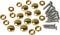 10PCS Decorative Caps for 12mm Brass Mirror Screws, Polished Shiny Gold Fasteners for Mirrors and Glass Furniture