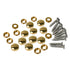 10PCS Brass Mirror Screws - 12mm Golden Cap Cover Nails Fasteners for Decorative Mirror, Sign Hardware
