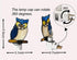 HUIMIEJU Tiffany Glass Owl Night Light for Kids