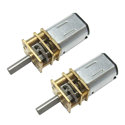 CHANCS N20 Variable Speed Motor, 3V DC, 10RPM, 10mm Shaft Length, Micro Electric Motor with Torque Gear, 2PCS