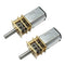 CHANCS N20 Variable Speed Motor, 3V DC, 10RPM, 10mm Shaft Length, Micro Electric Motor with Torque Gear, 2PCS
