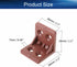 4 12pcs Shelf Support Corner Brace Hole Right Angle Board Holder L Shape Bracket Plastic Furniture Corner Brace