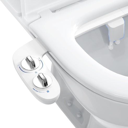 GAOMON Bidet Attachment for Toilet Seat, Dual Nozzle Rear/Feminine Wash, Self Cleaning Sprayer,