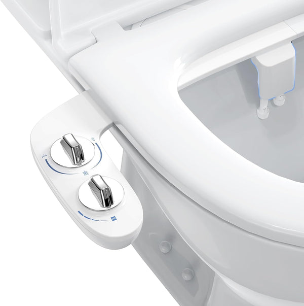 GAOMON Bidet Attachment for Toilet Seat, Dual Nozzle Rear/Feminine Wash, Self Cleaning Sprayer,