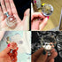 SANCHAKOU 2 20Mm Door Knobs for Wardrobes Pcs Single Hole Gold Silver Base Crystal Ball Wardrobe Drawer Cabinet Bedside