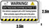 8 Pack 2 3.5 GPS Tracking System Warning Stickers for Vehicles, x in Waterproof, Weatherproof, UV Resistant GPS
