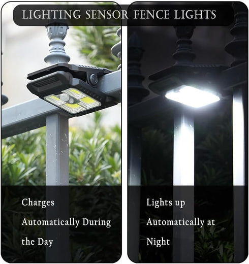 800lm 1 Pack Clip on Solar Lights Outdoor Waterproof, Motion Sensor Lights, LED Camping Tent Lantern,Wall Lights