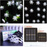 Solar Christmas String Lights Outdoor Waterproof, 30 LED 20Feet Snowflake Fairy Lights with 8 Lighting Modes for Garden