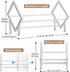 ENCIMART Tabletop Bookshelf Organizer, Adjustable Desk Shelf for Top of Desk in Living Room, Home, Office, Stainless